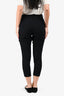 Helmut Lang Black Crossover Tapered Pants Size 2