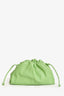 Bottega Veneta Green Leather Mini Pouch