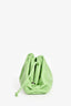 Bottega Veneta Green Leather Mini Pouch