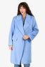 Dorothee Schumacher Blue Alpaca/Wool Coat Size 1