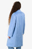 Dorothee Schumacher Blue Alpaca/Wool Coat Size 1