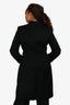 Dolce & Gabbana Black Wool Midi Coat Size 46