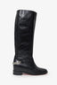 Christian Louboutin Black Leather Tall Boots Size 38.5