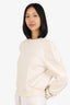 Rick Owens Cream Long Sleeves Sweater Size 42