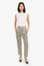 Dries Van Noten Cream Black Spotted 'Palmira' Pant Size 34