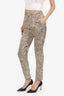 Dries Van Noten Cream Black Spotted 'Palmira' Pant Size 34