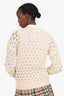 Stella McCartney Cream Knit 'Big Stitch' Sweater Size M
