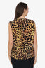 Stella McCartney Silk Leopard Print Sleeveless Top Size 38