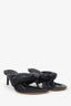 Jacquemus Black Leather 'Mari' Heeled Sandals Size 35