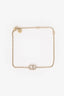 Christian Dior Gold Tone Crystal CD Bracelet