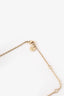 Christian Dior Gold Tone Crystal CD Bracelet