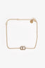 Christian Dior Gold Tone Crystal CD Bracelet