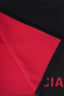 Balenciaga Black/Pink Wool/Silk Logo Print Scarf Shawl