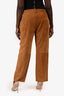 Forte Forte Tan Leather Straight Leg Pants Size 10