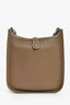 Hermès 2018 Taupe Clemence Leather Evelyne TPM