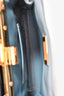 Fendi Blue Leather Peekaboo Whipstitch Mini Top Handle