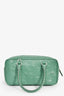 Prada Green Antique Nappa Leather Triangle Logo Top Handle