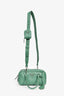Prada Green Antique Nappa Leather Triangle Logo Top Handle