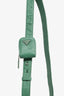 Prada Green Antique Nappa Leather Triangle Logo Top Handle