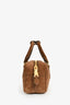 Miu Miu Brown Suede Leather Arcadie Top Handle