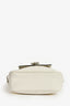 Miu Miu White Leather Crystal Embellished Top Handle