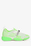 Prada White/Neon Green Cloudbust Sneakers Size 35.5
