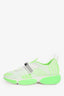 Prada White/Neon Green Cloudbust Sneakers Size 35.5