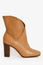 Celine Beige Leather Heritage Wrap 85 Ankle Boots Size 35.5