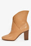 Celine Beige Leather Heritage Wrap 85 Ankle Boots Size 35.5