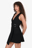 Cinq a Sept Black V-Neck Sleeveless Dress Size 2