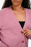 Hermès 2023 Pink Wool 'H' Buttoned Cardigan Size 42