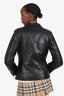 Neil Barrett Black Leather Blazer Estimated Size 6