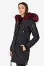 Mr & Mrs Black Nylon Fox/Rabbit Fur Pakar Size S