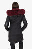 Mr & Mrs Black Nylon Fox/Rabbit Fur Pakar Size S