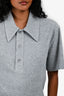 Tibi Grey Cotton Cropped Shirt Size XXS