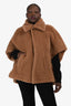 Max Mara Brown Camel Hair 'Tebbe' Teddy Cape