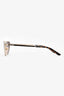 Gucci Gold Wire Cat Eye Sunglasses