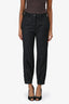 Nili Lotan Black Wool Buttoned Tapered Trousers Size 2