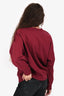JW Anderson Burgundy Cotton Sweatshirt Size S