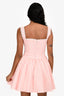 House Of CB Cotton Pink Checkered 'Brigette' Corset Dress Size S