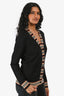 Burberry Black/Brown Trim Detailed Cardigan Est. Size S