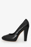 Gucci Black Embossed Leather Heels Size 6.5