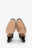 Gucci Black Embossed Leather Heels Size 6.5