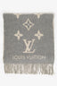 Louis Vuitton Grey/Cream Cashmere Monogram Reykjavik Scarf