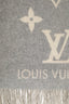 Louis Vuitton Grey/Cream Cashmere Monogram Reykjavik Scarf