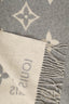Louis Vuitton Grey/Cream Cashmere Monogram Reykjavik Scarf