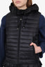 Moncler Black Quilted Hooded Padded Vest Size 00