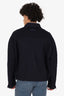 Gucci Navy Wool Zip-up Jacket Size 56 Mens