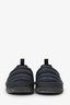 Dior Blue/Black Oblique Technical Fabric Padded Snow Slipper Size 40 Mens