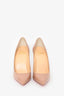 Christian Louboutin Nude Patent Kate 100 Heels Size 37